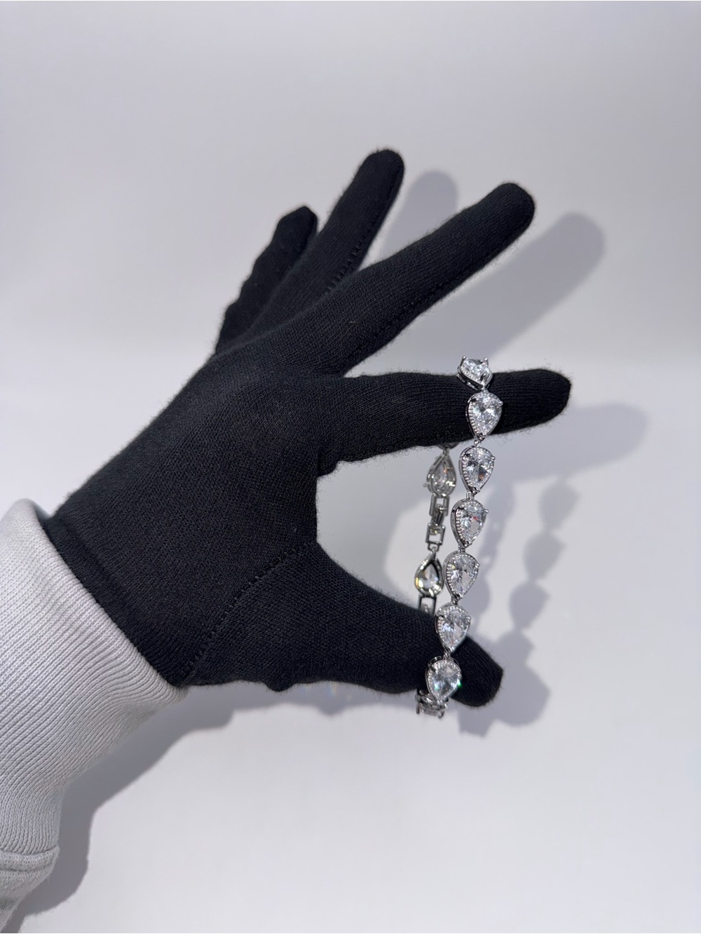 Silver "Rain Drop" Flex Bracelet